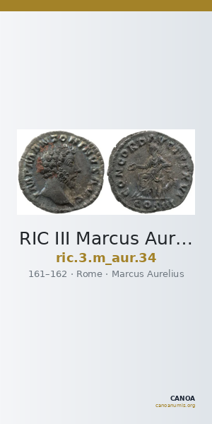 RIC III Marcus Aurelius 34 — CANOA