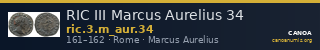 RIC III Marcus Aurelius 34 — CANOA