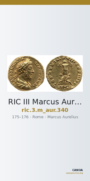RIC III Marcus Aurelius 340 — CANOA