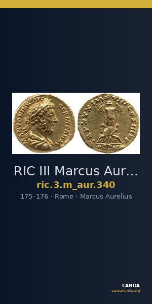 RIC III Marcus Aurelius 340 — CANOA