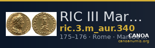 RIC III Marcus Aurelius 340 — CANOA
