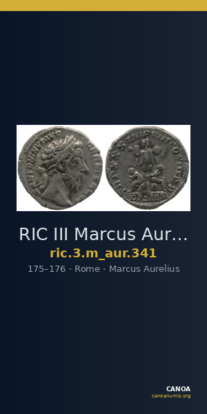 RIC III Marcus Aurelius 341 — CANOA