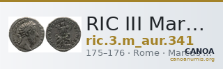 RIC III Marcus Aurelius 341 — CANOA