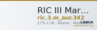 RIC III Marcus Aurelius 342 — CANOA