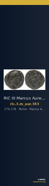 RIC III Marcus Aurelius 343 — CANOA