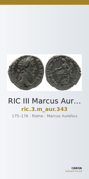 RIC III Marcus Aurelius 343 — CANOA