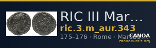 RIC III Marcus Aurelius 343 — CANOA