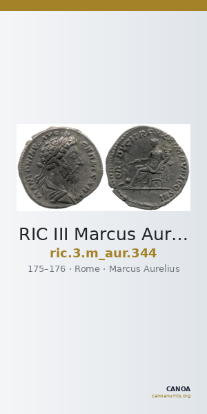 RIC III Marcus Aurelius 344 — CANOA