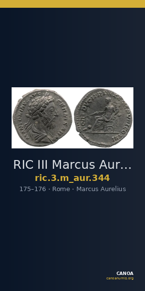 RIC III Marcus Aurelius 344 — CANOA