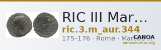 RIC III Marcus Aurelius 344 — CANOA