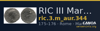 RIC III Marcus Aurelius 344 — CANOA