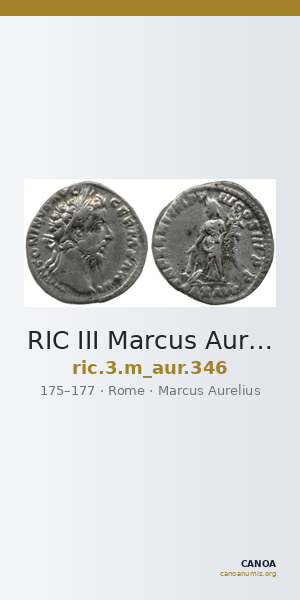 RIC III Marcus Aurelius 346 — CANOA