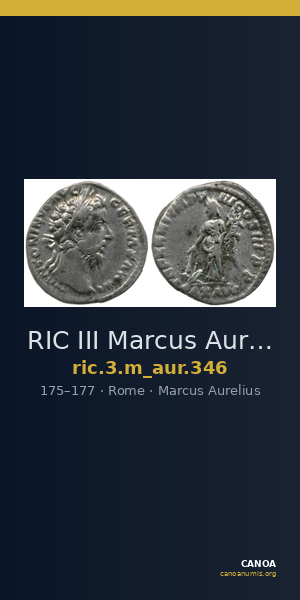 RIC III Marcus Aurelius 346 — CANOA