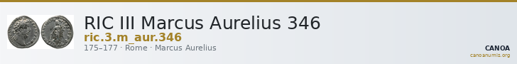 RIC III Marcus Aurelius 346 — CANOA