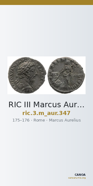 RIC III Marcus Aurelius 347 — CANOA