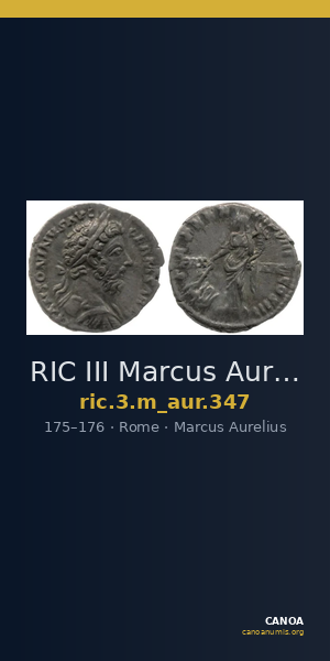 RIC III Marcus Aurelius 347 — CANOA