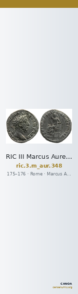 RIC III Marcus Aurelius 348 — CANOA