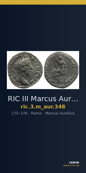 RIC III Marcus Aurelius 348 — CANOA