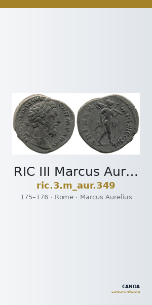 RIC III Marcus Aurelius 349 — CANOA