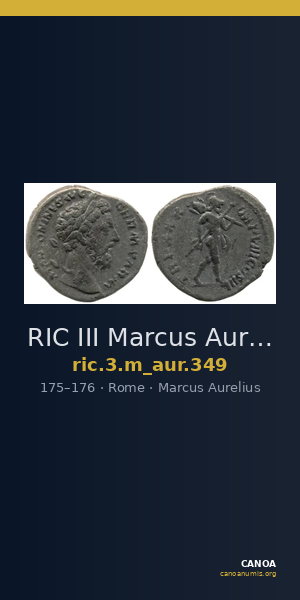 RIC III Marcus Aurelius 349 — CANOA