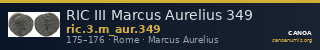 RIC III Marcus Aurelius 349 — CANOA