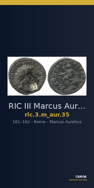 RIC III Marcus Aurelius 35 — CANOA