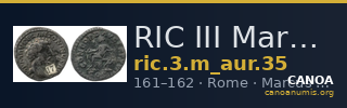 RIC III Marcus Aurelius 35 — CANOA