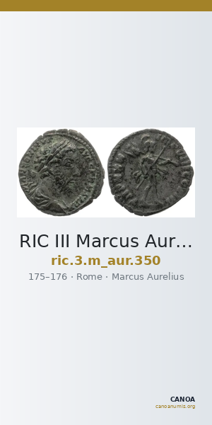 RIC III Marcus Aurelius 350 — CANOA