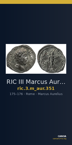 RIC III Marcus Aurelius 351 — CANOA