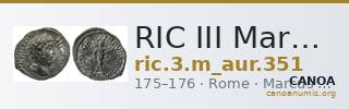 RIC III Marcus Aurelius 351 — CANOA