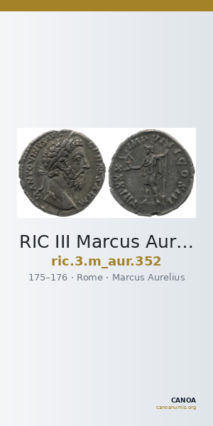RIC III Marcus Aurelius 352 — CANOA