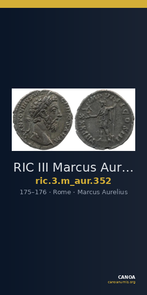 RIC III Marcus Aurelius 352 — CANOA