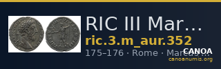 RIC III Marcus Aurelius 352 — CANOA