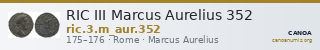 RIC III Marcus Aurelius 352 — CANOA