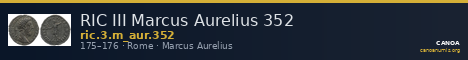 RIC III Marcus Aurelius 352 — CANOA