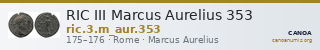 RIC III Marcus Aurelius 353 — CANOA