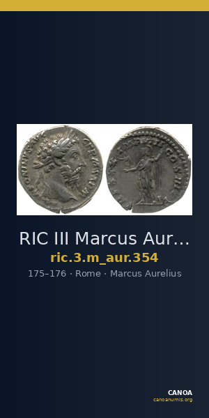 RIC III Marcus Aurelius 354 — CANOA