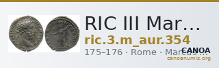 RIC III Marcus Aurelius 354 — CANOA