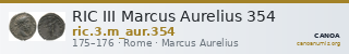 RIC III Marcus Aurelius 354 — CANOA