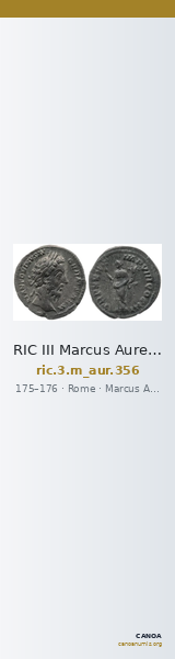 RIC III Marcus Aurelius 356 — CANOA