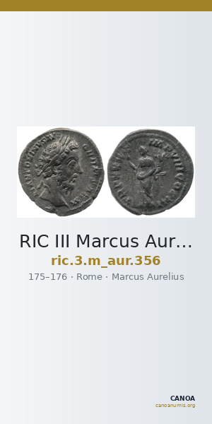 RIC III Marcus Aurelius 356 — CANOA