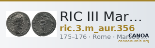 RIC III Marcus Aurelius 356 — CANOA