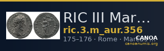 RIC III Marcus Aurelius 356 — CANOA