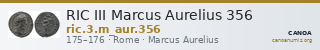 RIC III Marcus Aurelius 356 — CANOA