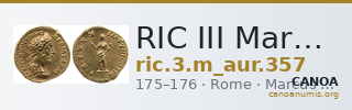 RIC III Marcus Aurelius 357 — CANOA