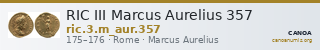 RIC III Marcus Aurelius 357 — CANOA