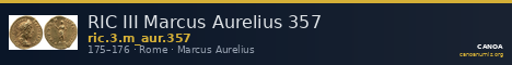 RIC III Marcus Aurelius 357 — CANOA