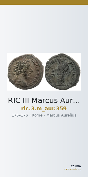 RIC III Marcus Aurelius 359 — CANOA