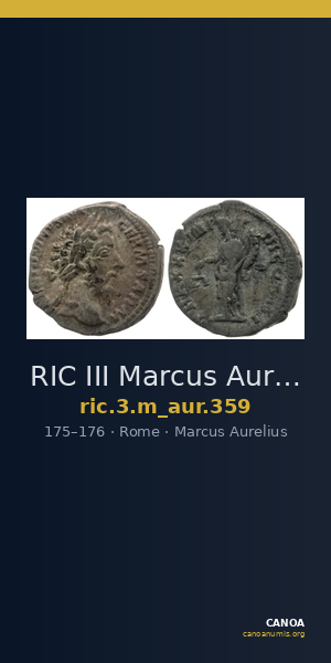 RIC III Marcus Aurelius 359 — CANOA