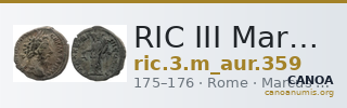 RIC III Marcus Aurelius 359 — CANOA